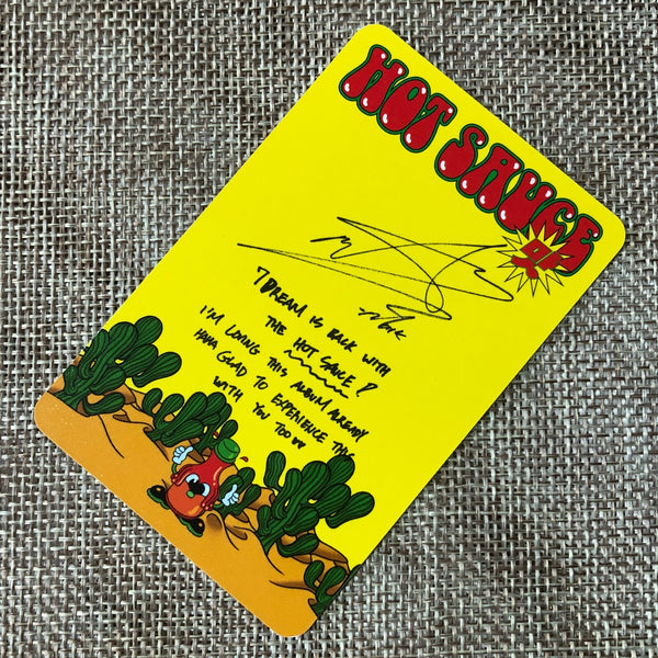 NCT DREAM MARK [ HOT SAUCE ] Official Photocard, Chilling Ver. / New / Gift