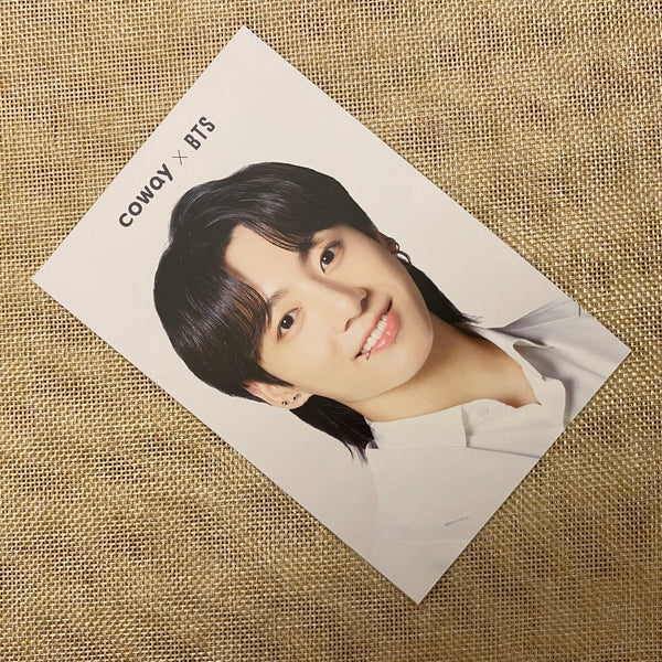 BTS JUNGKOOK #2 [BTS x COWAY] Official Postcard Photocard Limited / New, Rare