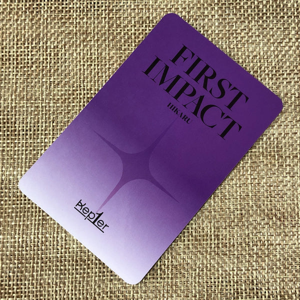 KEP1ER HIKARU [ FIRST IMPACT ] Official Photocard, Connect 1 Ver. / New / Gift