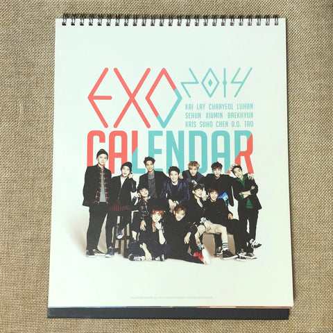 EXO GROUP [ 2014 Season's Greetings ] Calendar Only / New, Rare / Gift