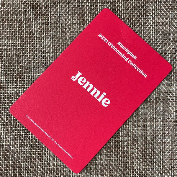 BLACKPINK JENNIE #3 [2022 Welcoming Collection] Official Photocard / New / Gift