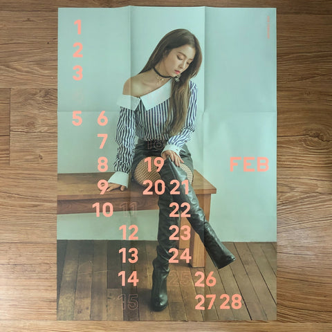 RED VELVET IRENE [ 2018 Season's Greetings ] Official Folded Poster / New / Gift
