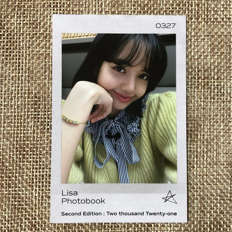 BLACKPINK LISA #1 [0327 Photobook 2nd Limited YGSelect] Official Photocard /+G