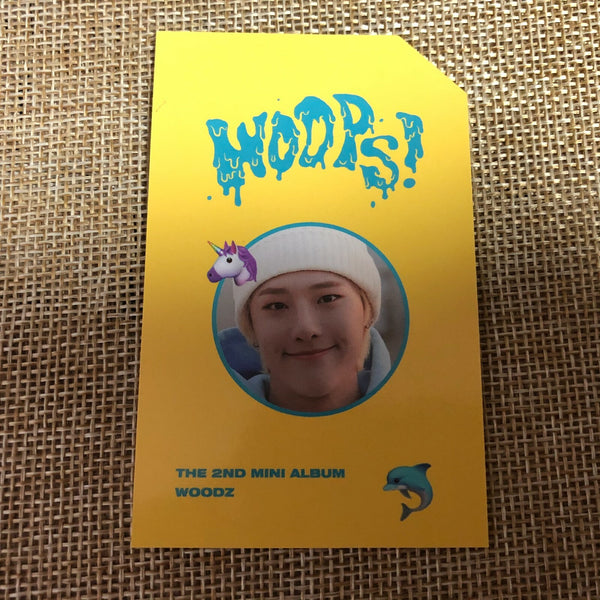 WOODZ #3 [ Woops! ] Official Photocard, 2nd Mini Album / New, Rare / Gift