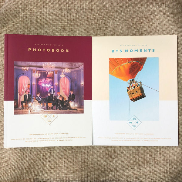 BTS GROUP [ Memories of 2016 ] Official Photobook + DVD Set / New / Gift