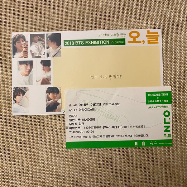 BTS 2018 #2 [  Oh Always Exhibition ] Official Ticket / New, Rare / Gift