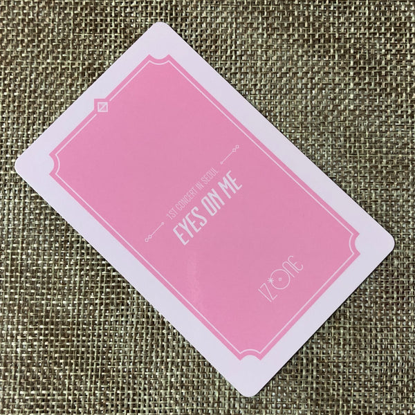 IZ*ONE CHAEYEON #2 [1st Concert EYES ON ME in Seoul] Official Photocard / Gift
