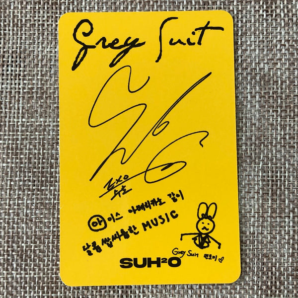 EXO SUHO #1 [ Grey Suit ] Official Photocard, 2nd Mini Color Ver / New / Gift