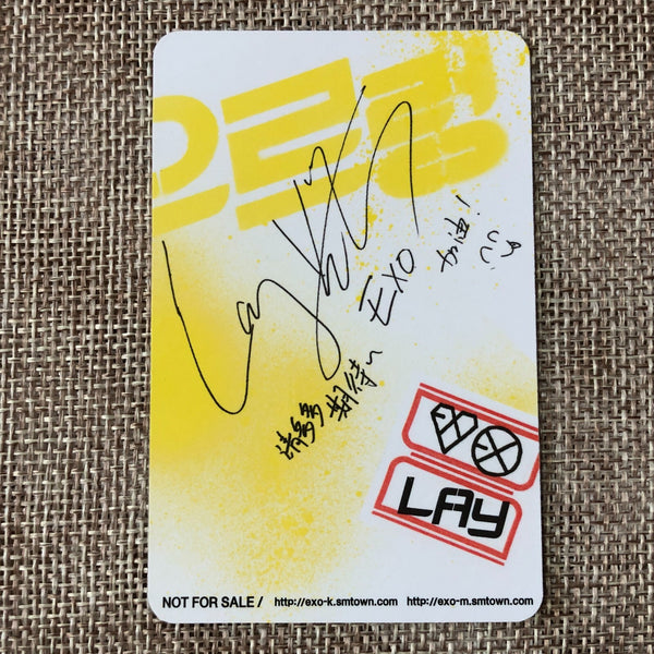 EXO LAY [ GROWL ] Official Photocard, Album / New, Rare / Gift