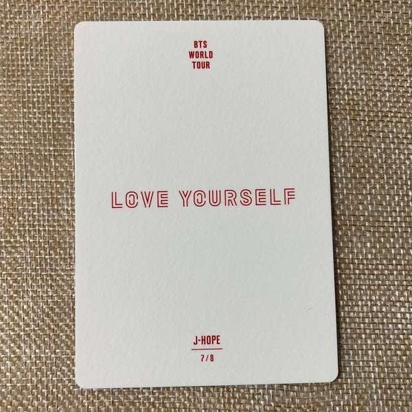 BTS J-HOPE 7/8 [ Love Yourself World Tour ] Official Mini Photocard / New / Gift