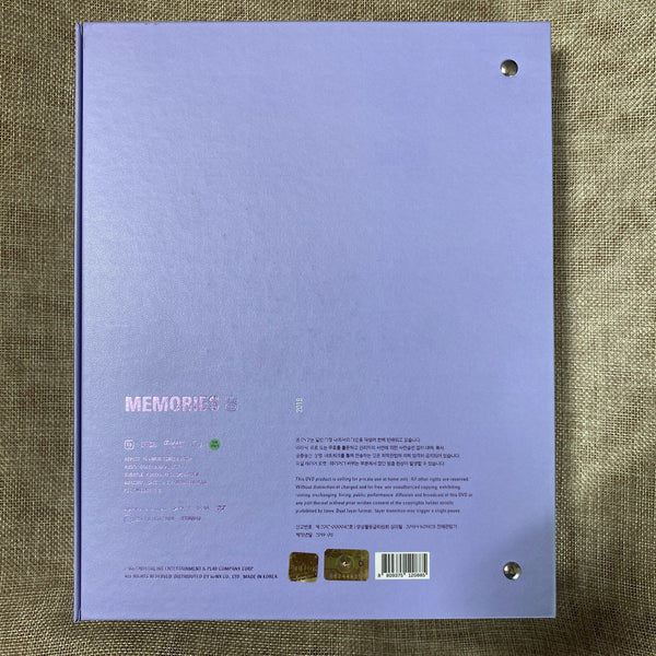 BTS [ Memories of 2018 ] Official DVD Set, Korean, No PC / Mint, Rare / Gift