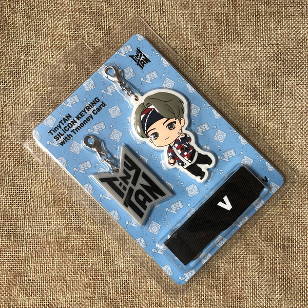BTS V TAEHYUNG [TinyTAN] Official Silicon Keyring with Tmoney Card / New / Gift
