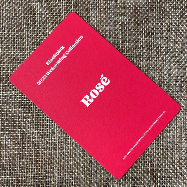 BLACKPINK ROSE #2 [ 2022 Welcoming Collection ] Official Photocard / New / Gift