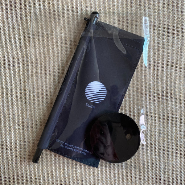 BTS SUGA [2017 THE WINGS TOUR FINAL] Official Mini Flag W/O Case / New, Rare /+G