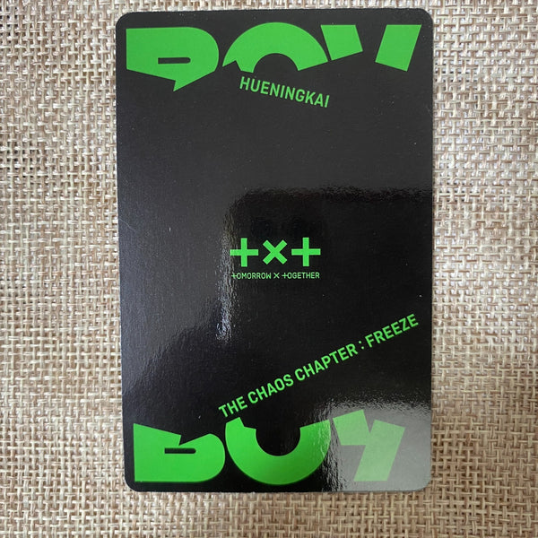 TXT HUENINGKAI [The Chaos Chapter Freeze] Official Photocard / New, Rare / Gift