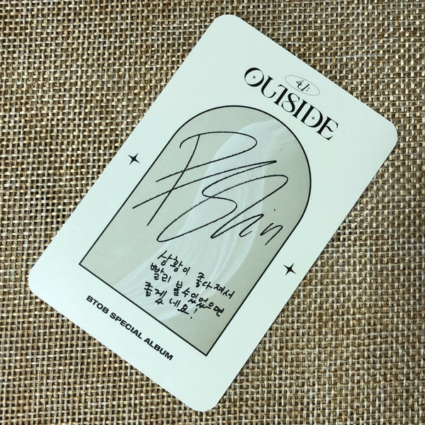BTOB 4U PENIEL #2 [ OUTSIDE ] Official Photocard, Special Awake Ver / New / Gift