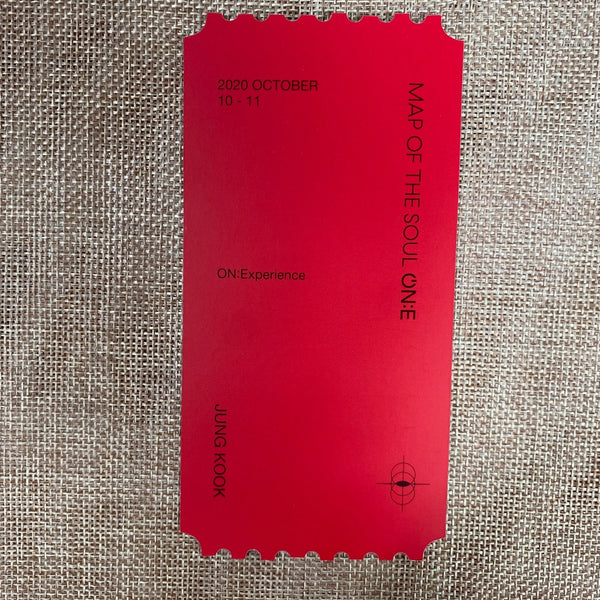 BTS [ Map of the Soul ON:E DVD ] Hologram Photo Ticket Set (All Member) / New/+G