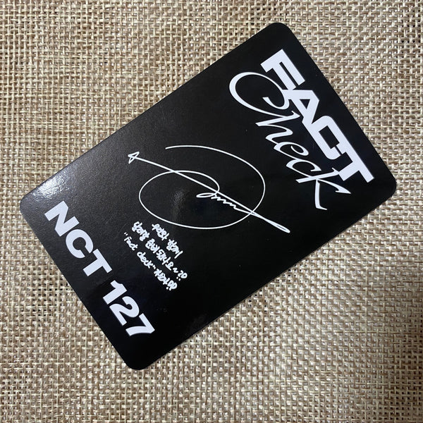 NCT 127 JUNGWOO [ Fact Check ] Official Photocard, Chandelier Ver. / New / Gift
