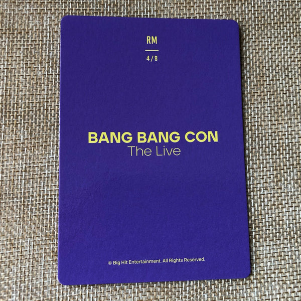BTS RM 4/8 [ BANG BANG CON The Live ] Official Mini Photocard / New / Gift