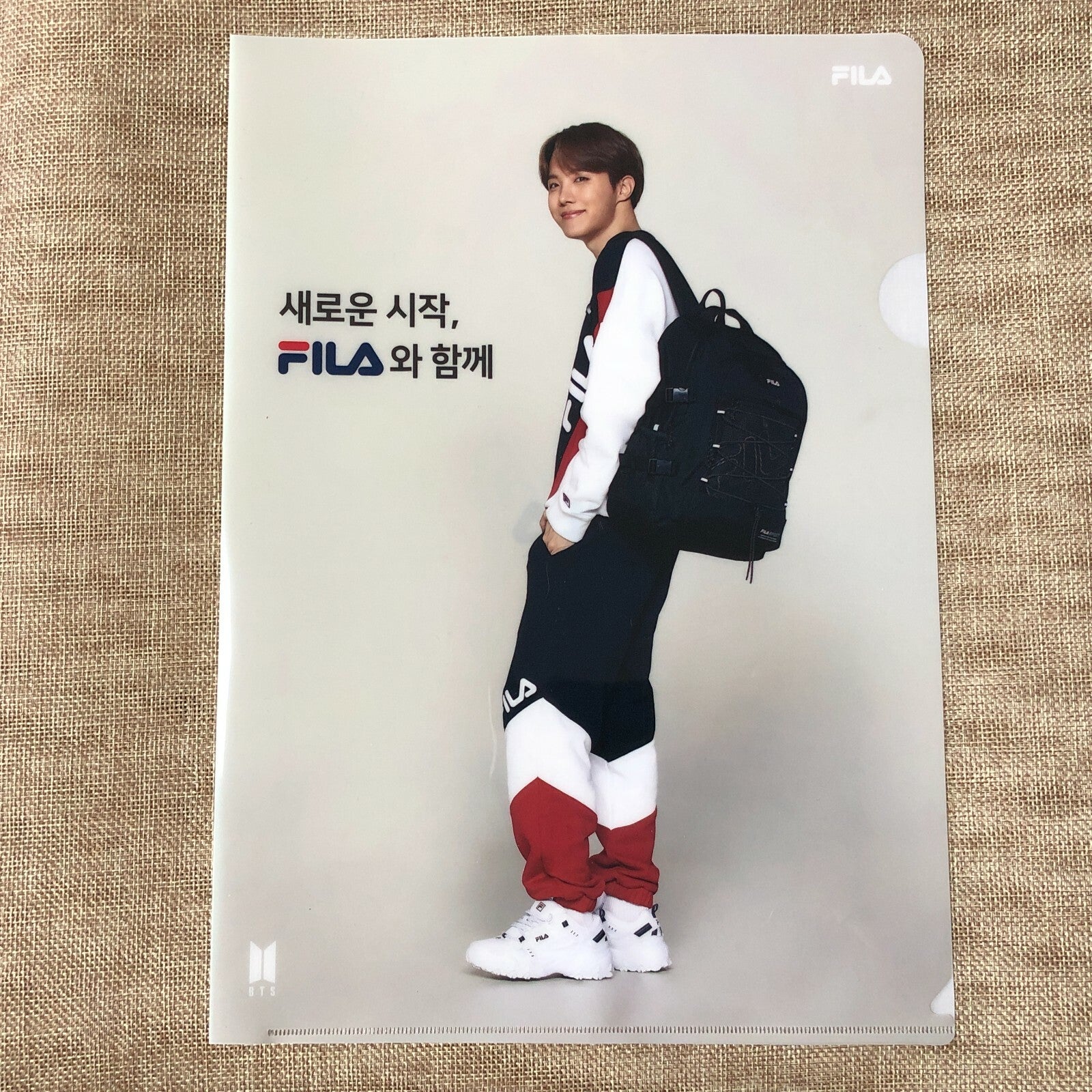 BTS J-HOPE [ FILA ] Official Clear File Holder / New, Rare / Gift