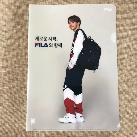 BTS J-HOPE [ FILA ] Official Clear File Holder / New, Rare / Gift
