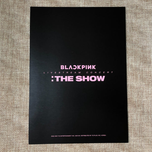 BLACKPINK JISOO #1 [ THE SHOW DVD ] Official Postcard Poster / New / Gift