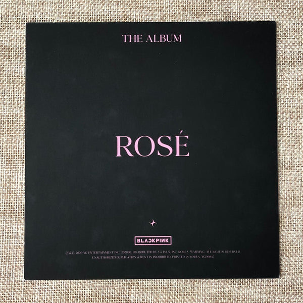 BLACKPINK ROSE [ THE ALBUM ] Official Postcard, Ver. 1 / New / Gift