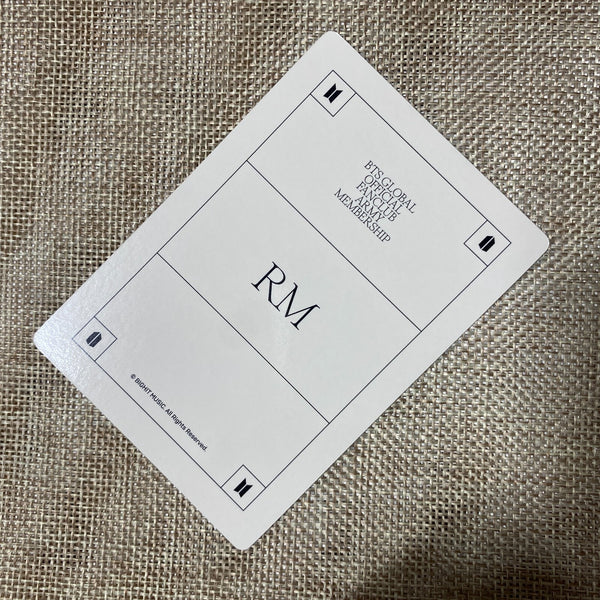 BTS RM [GLOBAL FANCLUB 9th ARMY MEMBERSHIP KIT] Official Photocard / New / Gift