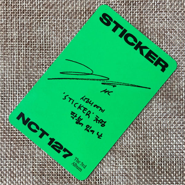 NCT 127 HAECHAN [ STICKER ] Official Photocard, STICKY Ver / New / Gift