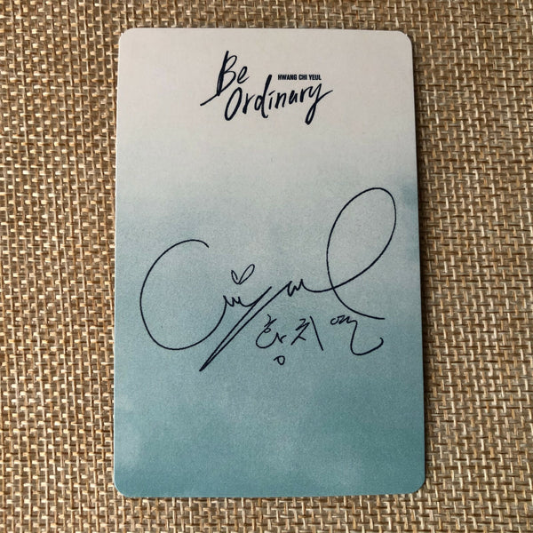 HWANG CHI YEUL #1 [Be Ordinary] Official Photocard, 1st Mini Album / New / Gift