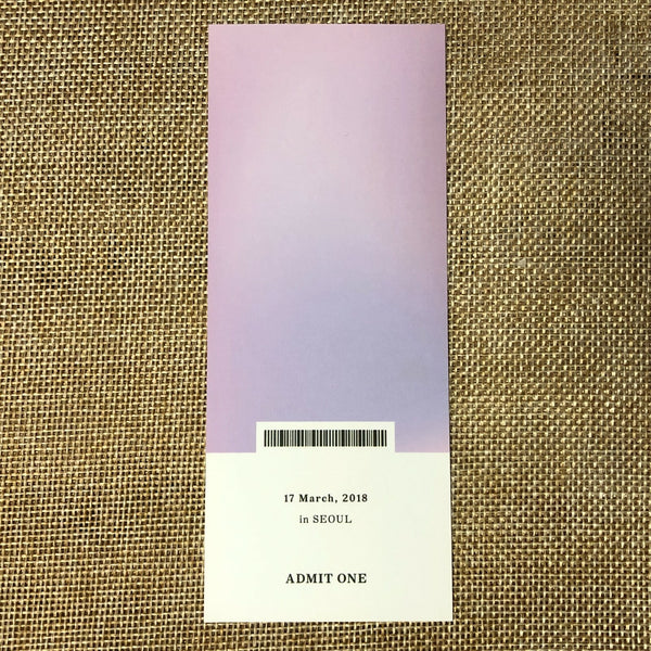 BTS V TAEHYUNG [Portrait Exhibition] Official Ticket PC + Sticker / New, Rare