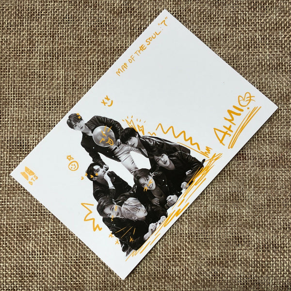 BTS GROUP [ Map Of The Soul 7 ] Official Postcard / New / Gift