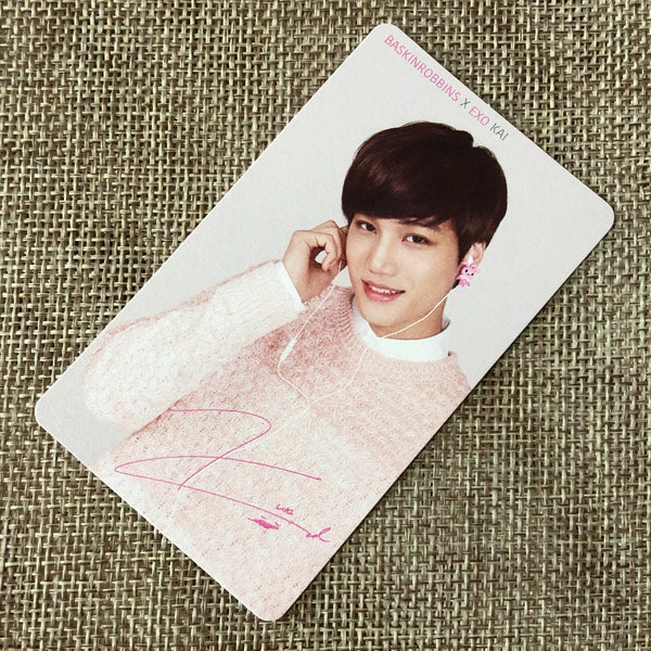 EXO KAI [ Baskin Robbins ] Official Polaroid Photocard, kai / New, Rare / Gift
