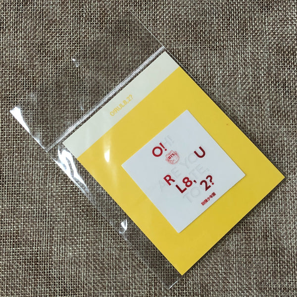 BTS [Oh, Always] Official O!RUL8,2? Album Cover Sticker, 2018 Exhibition / Gift