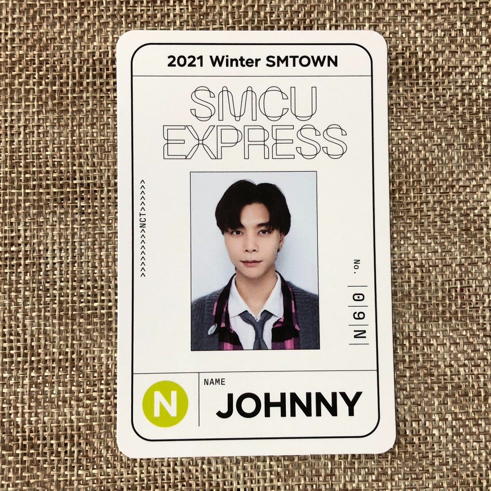 NCT 127 JOHNNY [2021 Winter SMTOWN SMCU EXPRESS] Official Photocard / New / Gift