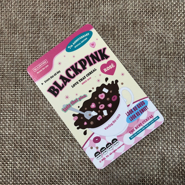 BLACKPINK ROSE [ 7th Anniversary Cereal Deco Kit ] Official Photocard /New/GFT