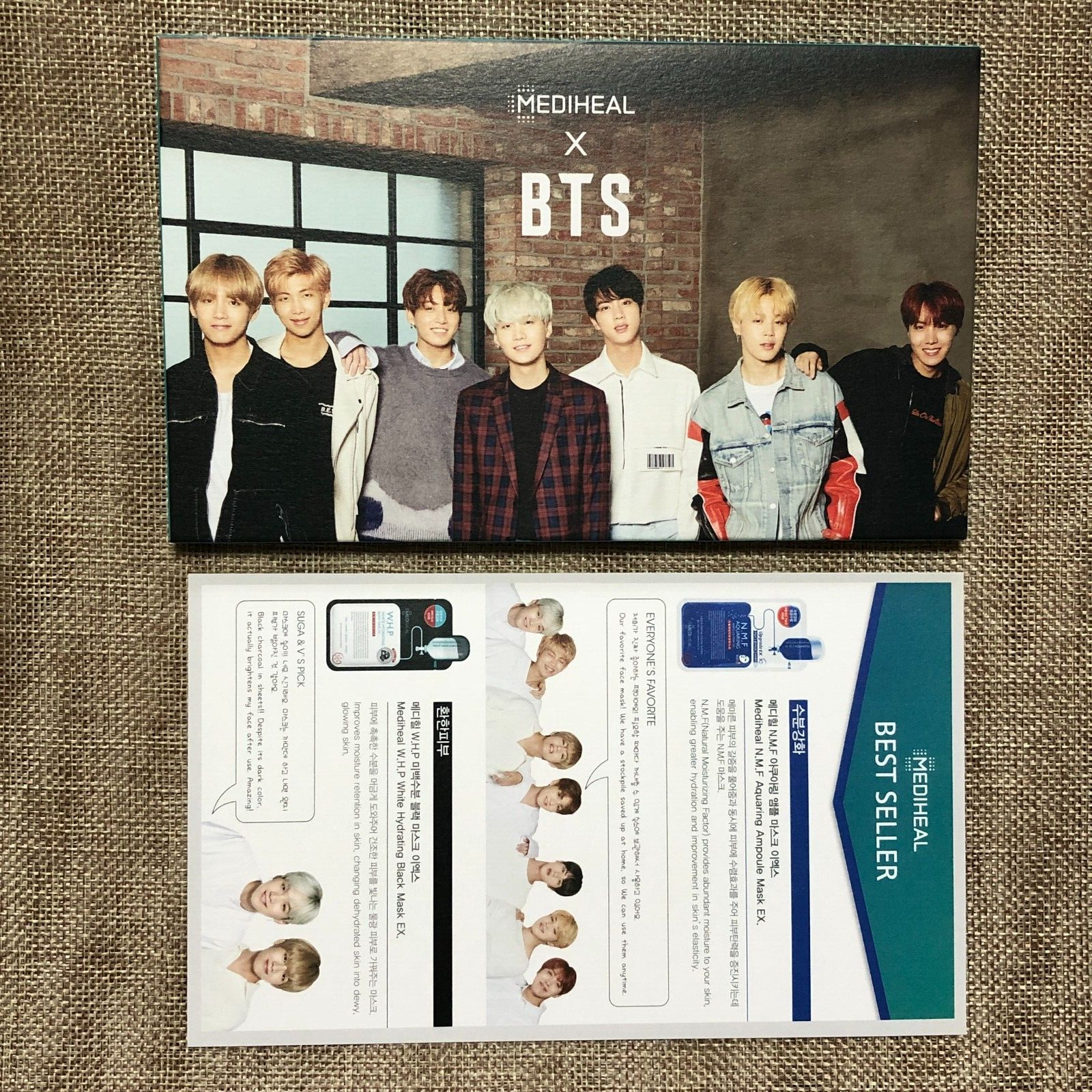 BTS GROUP #4 [ BTS X MEDIHEAL ] Official Postcard Full SET of 14 / New / Gift