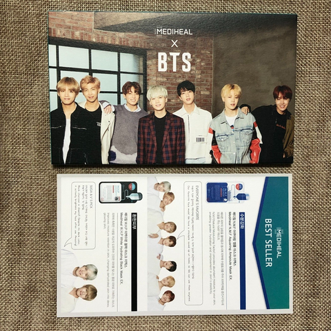 BTS GROUP #4 [ BTS X MEDIHEAL ] Official Postcard Full SET of 14 / New / Gift