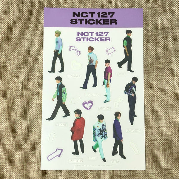 NCT 127 [STICKER] Official Goods PHOTO + GLOW-IN-THE-DARK + STICKER SET / Gift