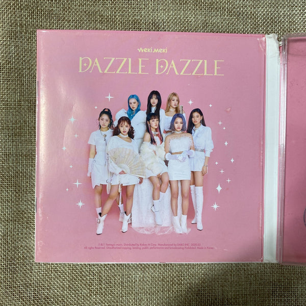 WEKI MEKI All Member SIGNED Promo Album Autographed [ Dazzle Dazzle ]  Used/+GFT
