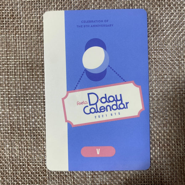 BTS V Taehyung [ 2021 FESTA D-Day Calendar ] Official Photocard New, Rare / Gift