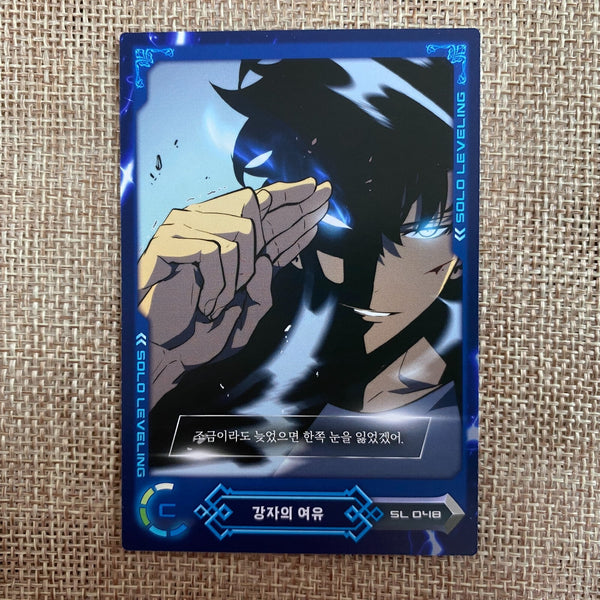 Solo Leveling SL 048 C Card | Sung Jin-woo | Korean Webtoon | Official D&C Media
