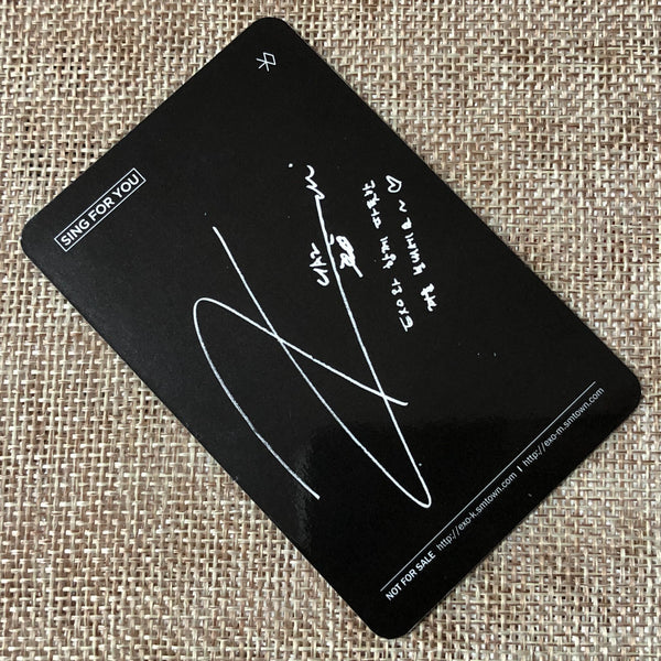 EXO KAI [Sing For You] Official Photocard, Winter 4th Mini Chinese / New / Gift