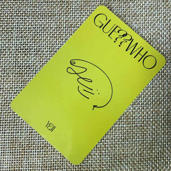 ITZY YEJI #5 [ GUESS WHO ] Official Special Photocard / New / Gift