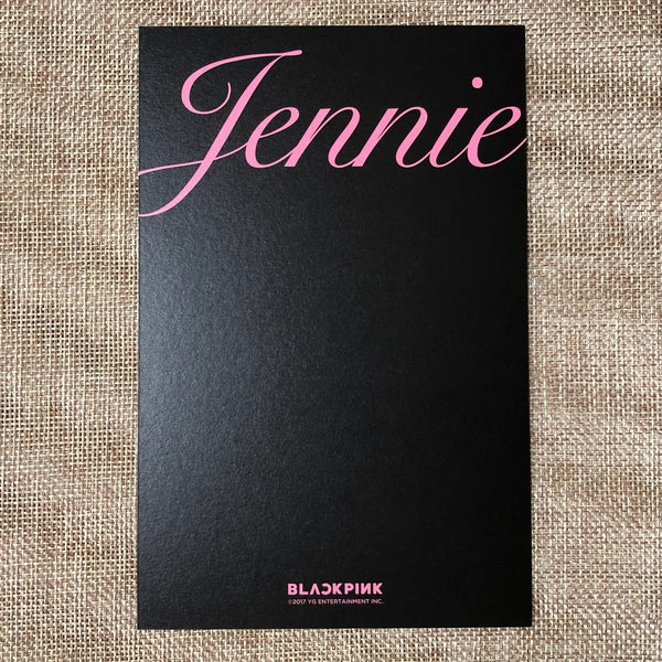 BLACKPINK JENNIE #1 [Pop-Up Store As If It's Your Last] Official Postcard / Gift