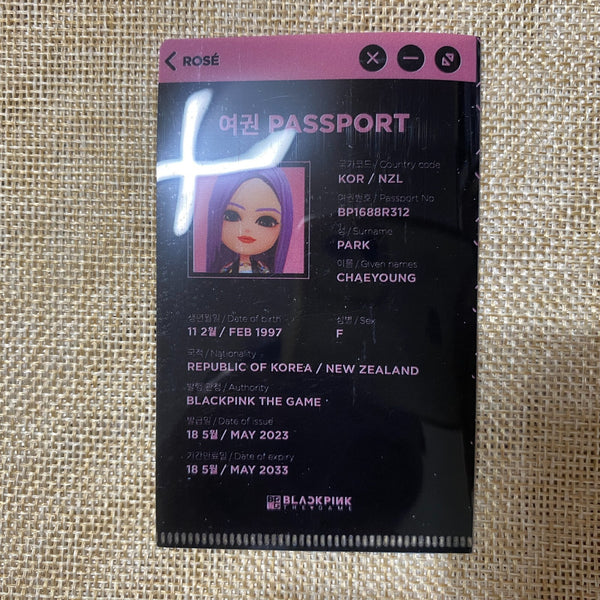 BLACKPINK JENNIE #2 [THE GAME COUPON Card] Official Keyring Photocard Set / Gift
