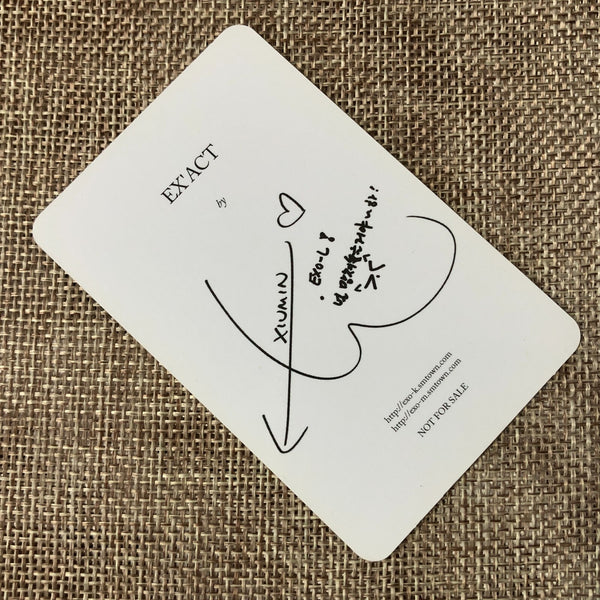 EXO XIUMIN [EXACT EX'ACT] Official Photocard, 3rd Album Monster Ver. / Gift