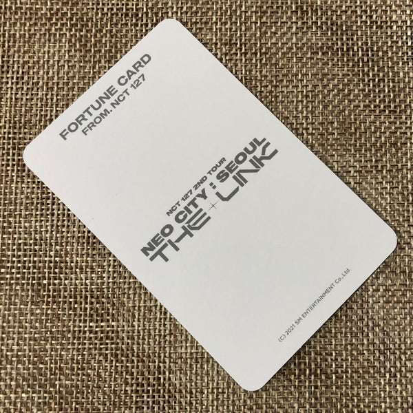 NCT 127 JUNGWOO #1 [NEO CITY : SEOUL THE LINK] Official Fortune Photocard / Gift