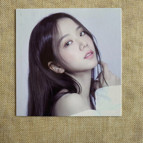 BLACKPINK JISOO [THE ALBUM] Official Square Photocard Postcard, 15cm / Gift