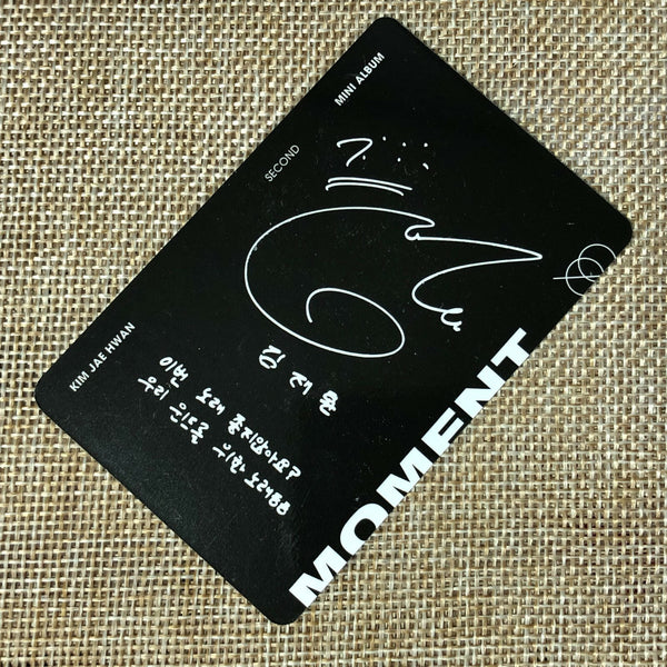 KIM JAEHWAN [MOMENT] Official Photocard, NIGHT Ver, 2nd Mini Album / New / Gift